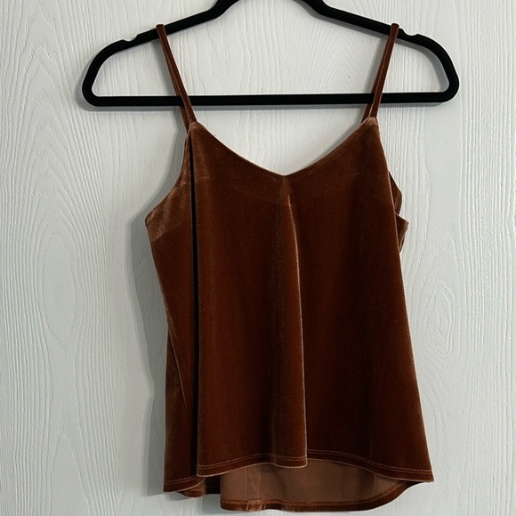 Mystree Velvet Brown Button-Up Women's Tank - Picture 2 of 4